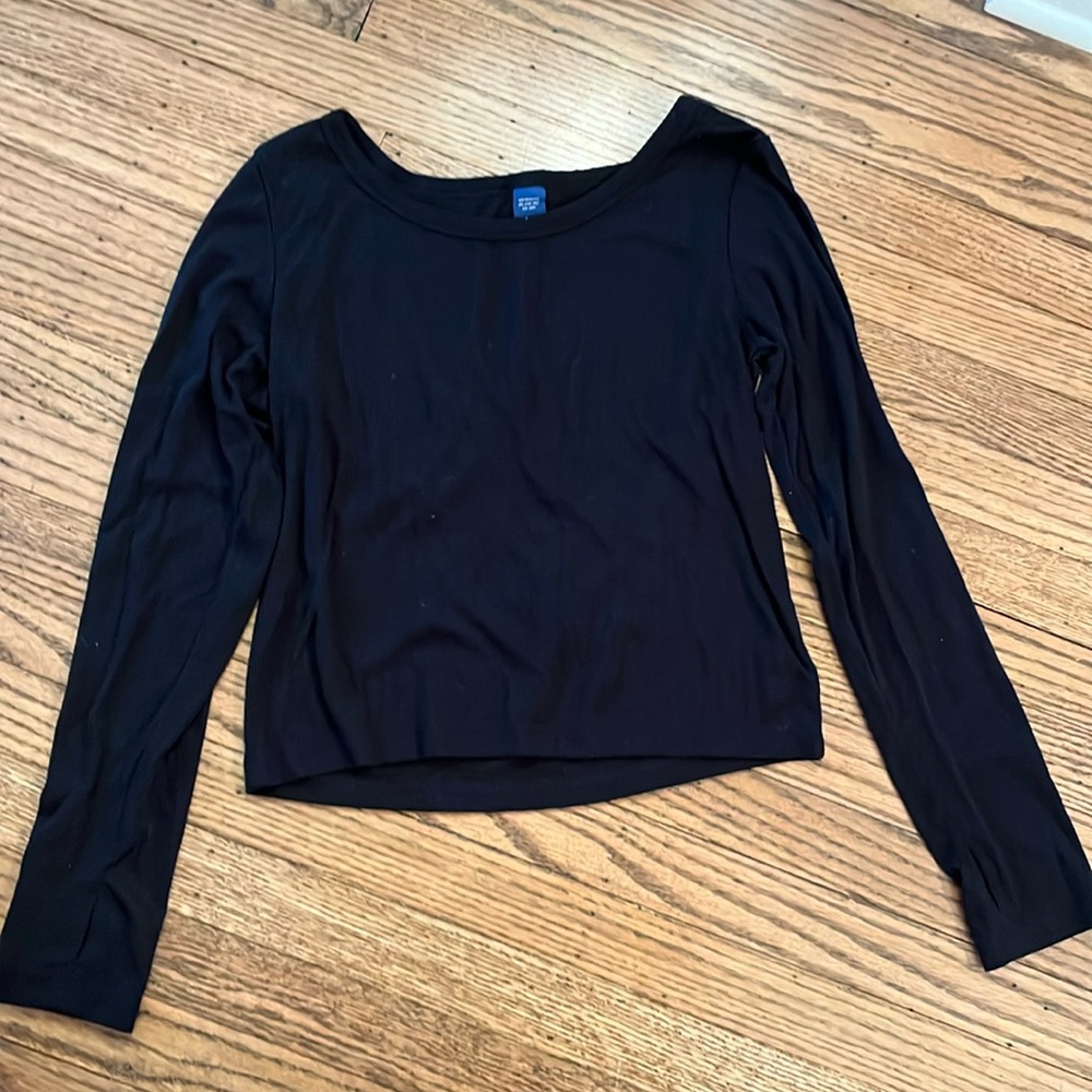 Old Navy girls XL black long sleeve shirt